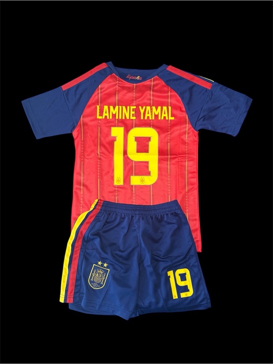 Generic Other - Kids Soccer Jersey Set - Lamine Yamal 19 World Cup HOME